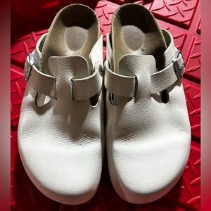 White Birkenstock Clogs SZ:EU39